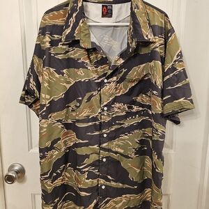 OAF Nation shirt in tiger stripe camo, Sz. 2XL